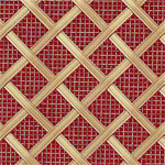 Interwoven Diamond Brass Grille