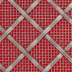 Interwoven Diamond Stainless Steel Grille.