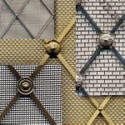 Regency diamond brass decorative grilles