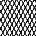 expanded steel grille - black