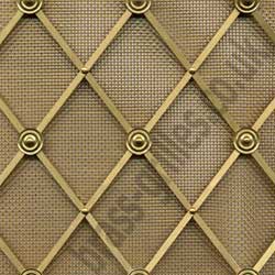 Regency Decorative Natural Brass Grille - 41mm Diamonds