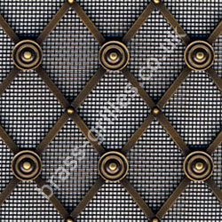 Regency Antique Brass Grille - 25mm Diamonds